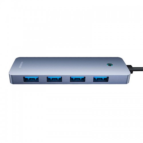 HUB адаптер Baseus UltraJoy Series 4-Port HUB Lite |USB-A to USB3.0*4, 5Gbps,15cm| grey