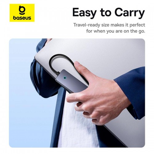 HUB адаптер Baseus UltraJoy Series 4-Port HUB Lite |USB-A to USB3.0*4, 5Gbps,15cm| grey