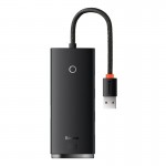 Hub адаптер Baseus Lite Series 4-Port Hub Adapter |USB-A to USB 3.0*4, 25cm| black