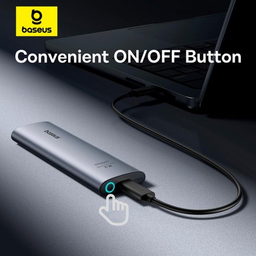 Кишеня Baseus FlyJoy Series SSD Enclosure (M. 2 NVMe) |8TB Max| grey