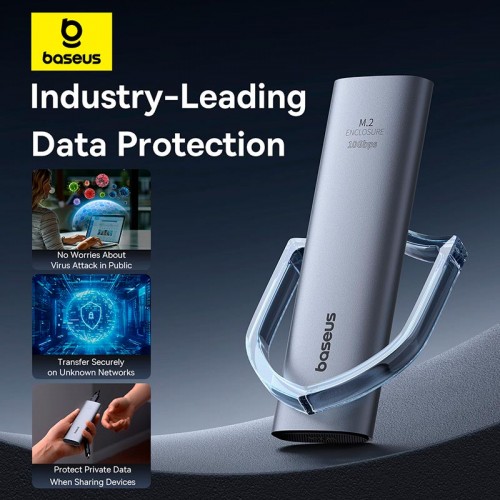 Кишеня Baseus FlyJoy Series SSD Enclosure (M. 2 NVMe) |8TB Max| grey