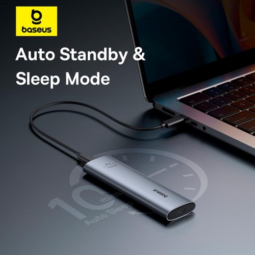 Кишеня Baseus FlyJoy Series SSD Enclosure (M. 2 NVMe) |8TB Max| grey