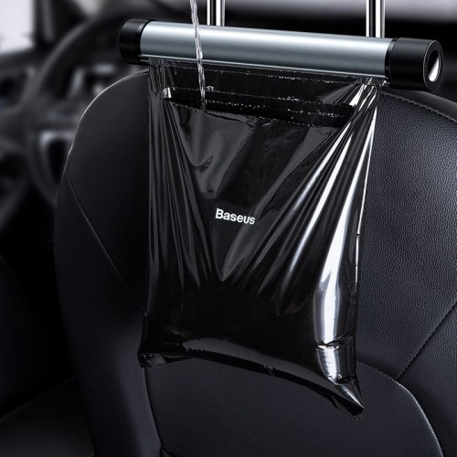 Кріплення для сміттєвих пакетів в авто BASEUS Clean Garbage Bag for Back Seat of Cars |2 rolls trash bag/40pcs| (CRLJD-C01) black
