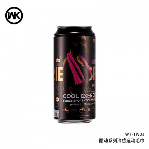 Рушник для спортзалу бамбукове WK Sport towel WT-TW01 |90x30cm, Cooling Effect| green