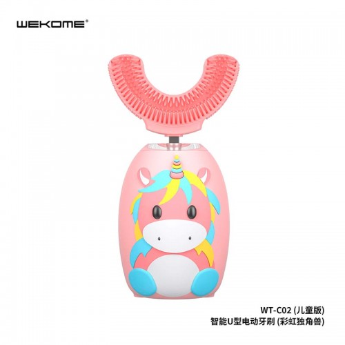 Електрична зубна щітка для дітей 2-8 років U-Shaped Electric Toothbrush for Kids WK WT-C02 pink