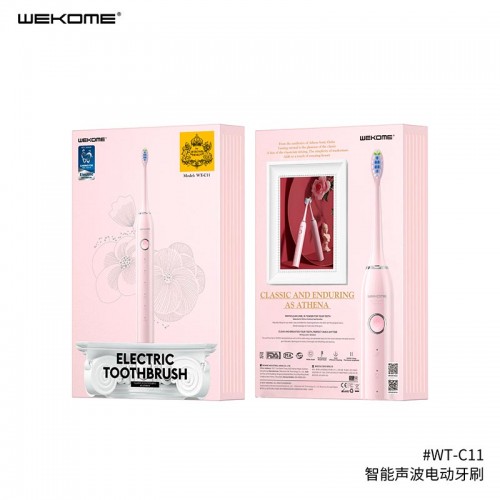 Електрична зубна щітка Smart Sonic Electric Toothbrush WK WT-C11 |5Modes, 100Days Standby, IPX7| white