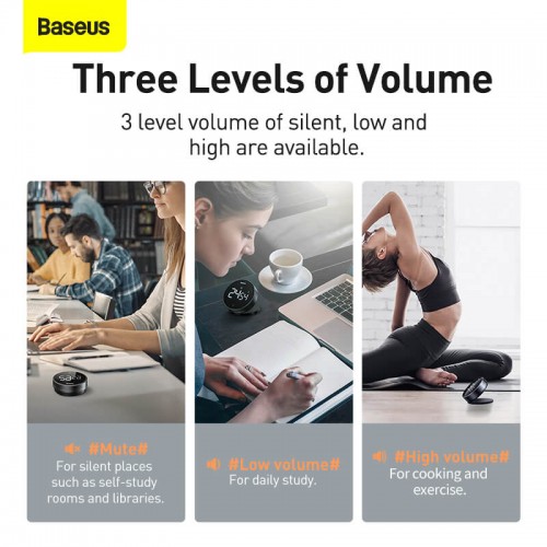 Таймер с магнитным креплением BASEUS heyo rotation countdown timer Pro (FMDS000013)