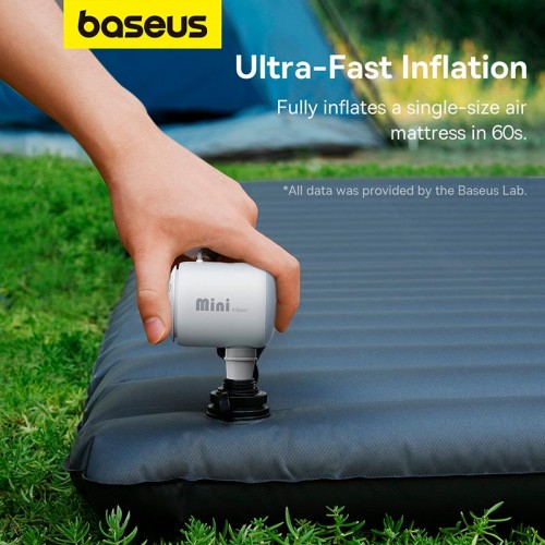 Насос Baseus Pocketgo Portable Air Pump Stellar (C11157700221-00) white
