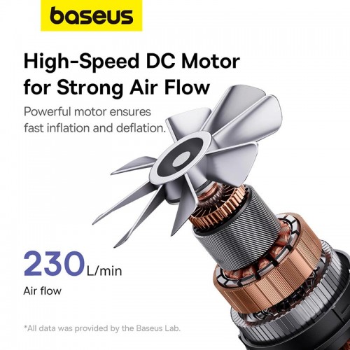Насос Baseus Pocketgo Portable Air Pump Stellar (C11157700221-00) white