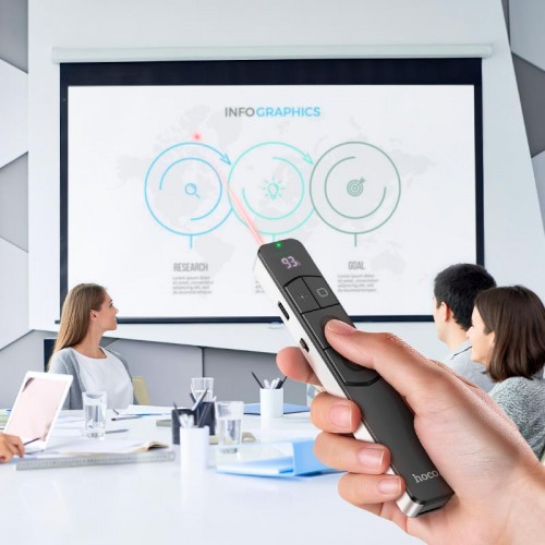 Умная указка HOCO Smart PPT page turning pen GM202 |2.4G, 100m, Type-C, LCD, 8H|