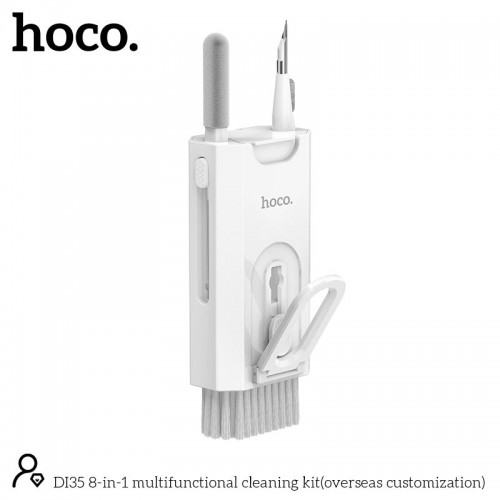 Набір для чищення гаджетів HOCO 8-in-1 multifunctional cleaning kit (overseas customization) DI35 white