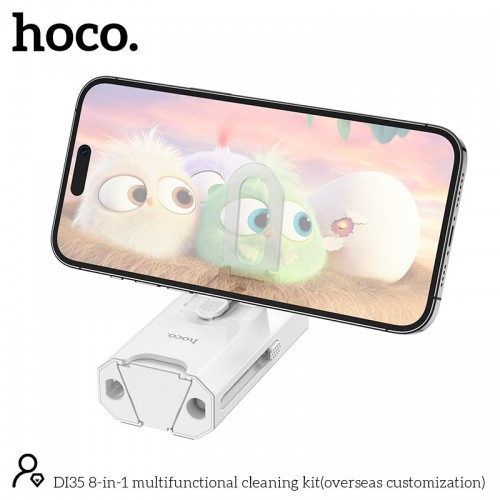 Набір для чищення гаджетів HOCO 8-in-1 multifunctional cleaning kit (overseas customization) DI35 white