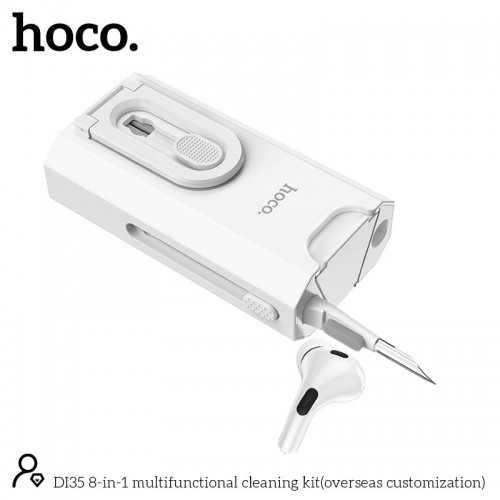 Набір для чищення гаджетів HOCO 8-in-1 multifunctional cleaning kit (overseas customization) DI35 white