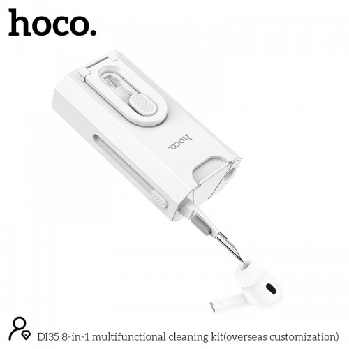Набір для чищення гаджетів HOCO 8-in-1 multifunctional cleaning kit (overseas customization) DI35 white