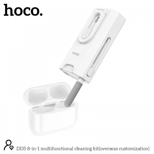 Набір для чищення гаджетів HOCO 8-in-1 multifunctional cleaning kit (overseas customization) DI35 white