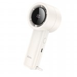 Портативний вентилятор HOCO Fashion high-speed handheld fan HX63 |100 Speed, LED, 6h| white