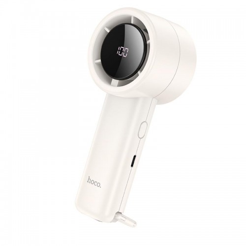 Вентилятор HOCO Fashion high-speed handheld fan HX63 |100 Speed, LED, 6h| white