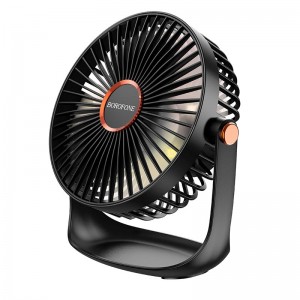 Вентилятор BOROFONE Cool desktop fan with light DBF02 |5 speed, Abbient Light, 10h| black
