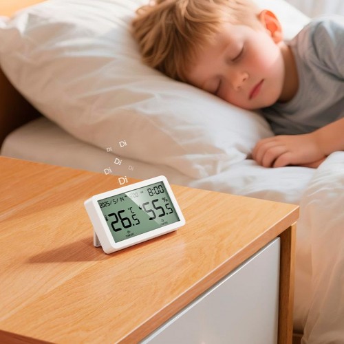 Термогигрометр HOCO indoor electronic alarm clock thermometer and hygrometer HX42 |12 month|