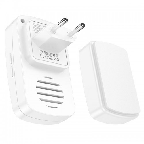 Дверний дзвінок HOCO self-powered wireless doorbell HI26 |20M| white