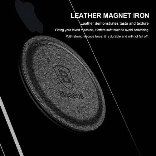 Пластини Baseus Magnet iron Suit для з'єднання магнітного тримача і телефону silver