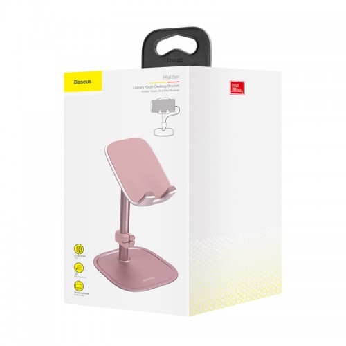 Тримач для телефонів і планшетів Baseus literary youth desktop bracket (SUWY-0R) rose-gold