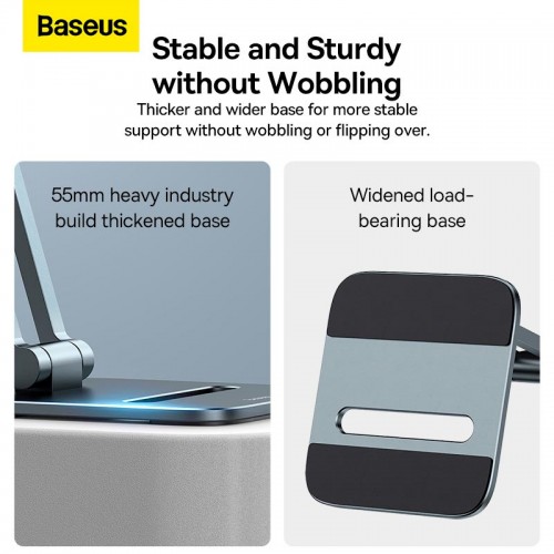 Тримач Baseus Desktop Biaxial Foldable Metal Stand (for Tablets 13") (LUSZ000113) grey