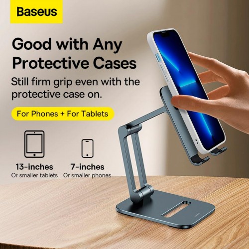 Тримач Baseus Desktop Biaxial Foldable Metal Stand (for Tablets 13") (LUSZ000113) grey