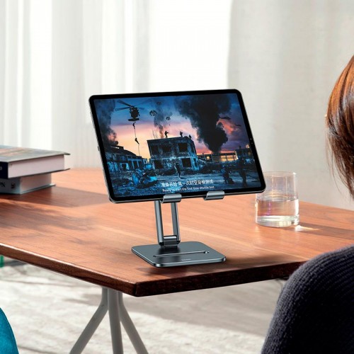 Тримач Baseus Desktop Biaxial Foldable Metal Stand (for Tablets 13") (LUSZ000113) grey