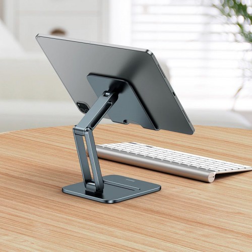 Тримач Baseus Desktop Biaxial Foldable Metal Stand (for Tablets 13") (LUSZ000113) grey