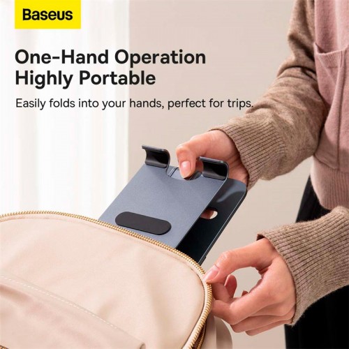 Тримач Baseus Desktop Biaxial Foldable Metal Stand (for Tablets) (B10431801811-00) grey