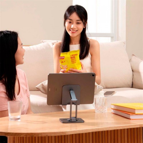 Тримач Baseus Desktop Biaxial Foldable Metal Stand (for Tablets) (B10431801811-00) grey