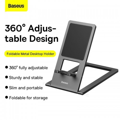 Тримач Baseus Foldable Metal Desktop Holder |6.7-12.9"| (LUKP000013) grey