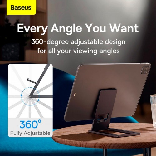 Тримач Baseus Foldable Metal Desktop Holder |6.7-12.9"| (LUKP000013) grey