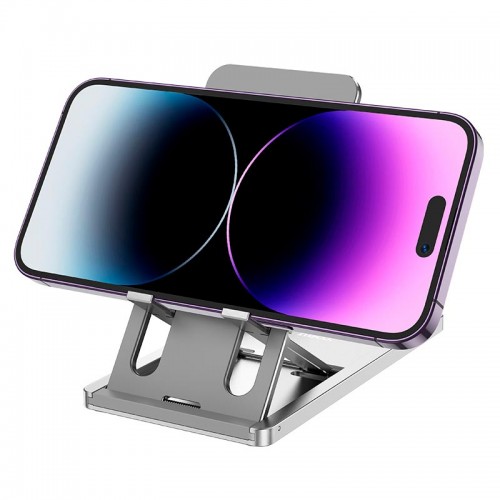 Тримач HOCO Freedom metal folding desktop stand HD5 |4.5-7"| black