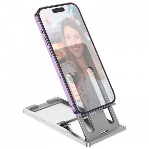Тримач HOCO Freedom metal folding desktop stand HD5 |4.5-7"| black