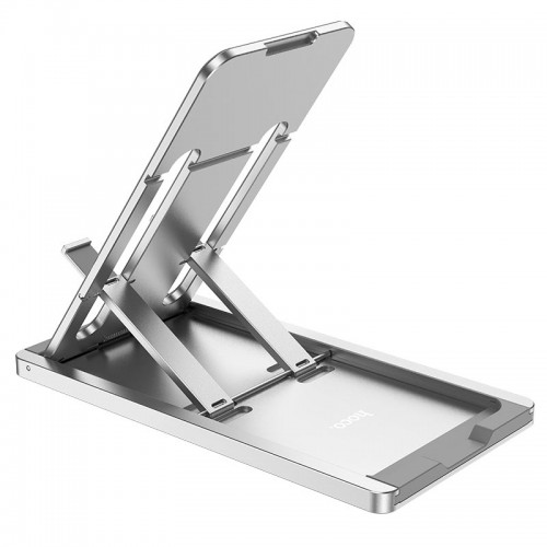 Тримач HOCO Freedom metal folding desktop stand HD5 |4.5-7"| silver
