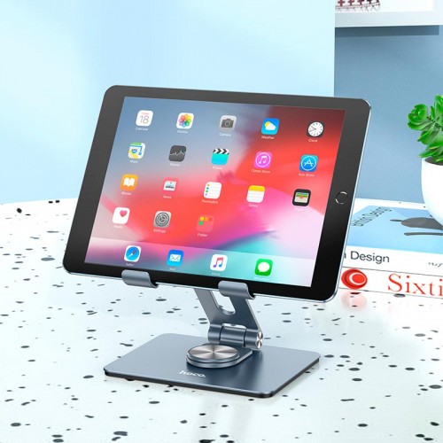 Тримач HOCO might metal rotating tablet desktop holder PH52 |7-12.9"| grey