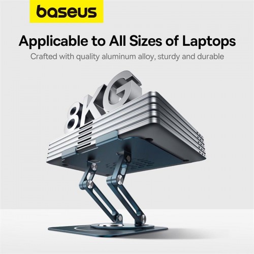 Підставка для ноутбука Baseus UltraStable Pro Series Rotatable and Foldable Laptop Stand (3hinge) Space gray