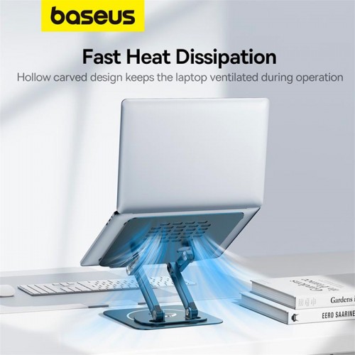 Підставка для ноутбука Baseus UltraStable Pro Series Rotatable and Foldable Laptop Stand (3hinge) Space gray