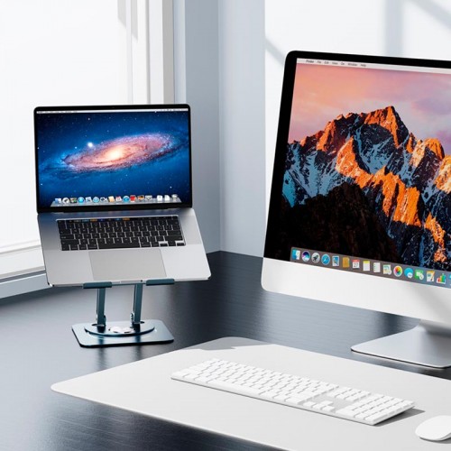 Підставка для ноутбука Baseus UltraStable Pro Series Rotatable and Foldable Laptop Stand (3hinge) Space gray