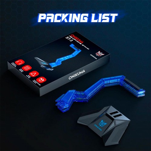 Тримач для навушників Onikuma Headphone Holder ST-3 red