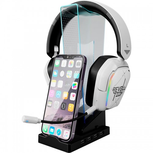 Тримач для навушників XTRIKE ME Headset stand HT-09 |4USBx2.0| black