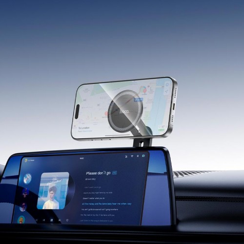 Держатель экрана HOCO Stable Magnetic Case H93 (дисплейный экран) |4.5-7"| черный