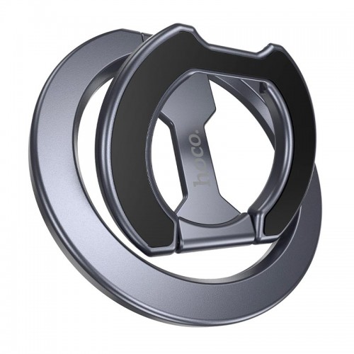 Утримувач HOCO Double-ring double-sided magnetic ring holder GH9 grey