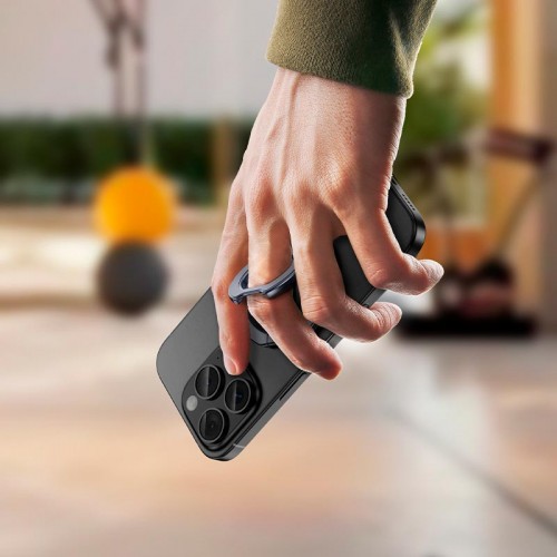 Утримувач HOCO Double-ring double-sided magnetic ring holder GH9 grey