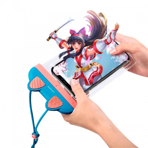 Сумка USAMS Mobile Phone Waterproof Bag IPX8 US-YD010 pink&blue