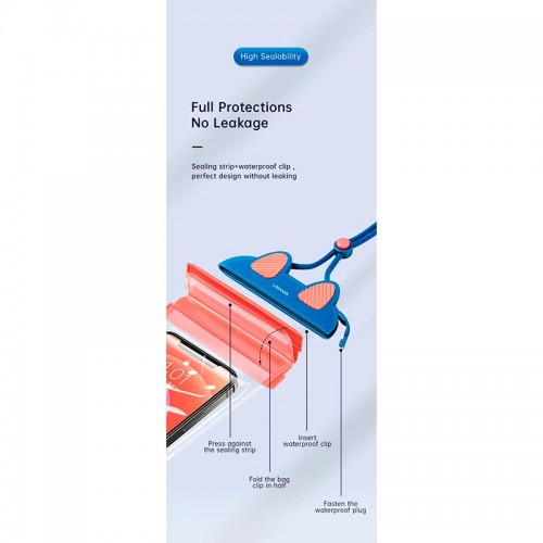 Сумка USAMS Mobile Phone Waterproof Bag IPX8 US-YD010 pink