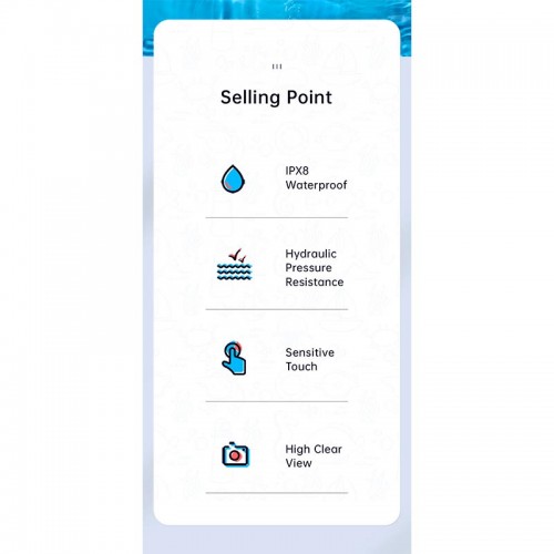 Сумка USAMS Mobile Phone Waterproof Bag IPX8 US-YD010 pink