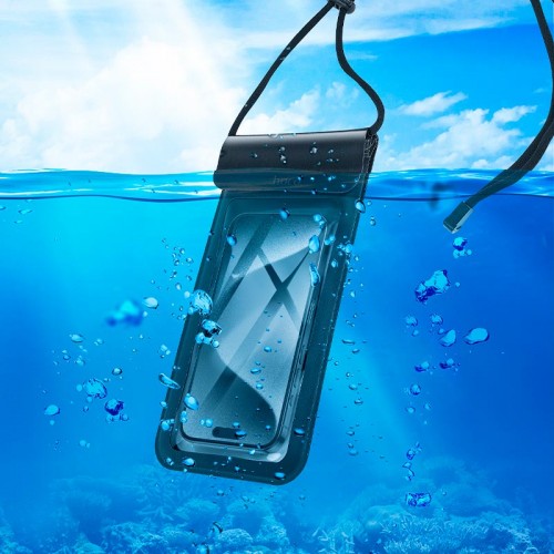 Чохол для телефону HOCO Treasure leather mobile phone waterproof bag HX53 |IPX68, 7.2"| black